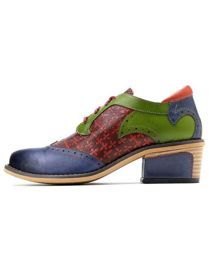 Casual Vintage Handmade Style Leather Brogue Shoes