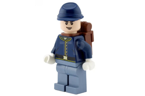 Cavalry Soldier - Backpack, Black Eyebrows, Crooked Smile