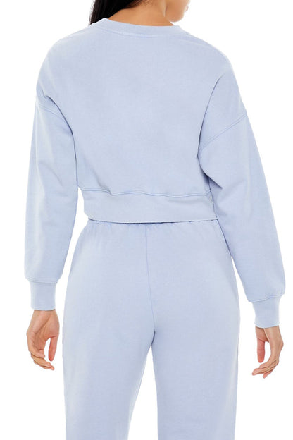 Caviar Graphic Cropped Pullover