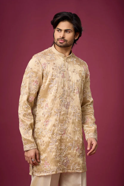 Buy Affordable Floral Elegance Kurta Set for Men Online India | Mahavir NX