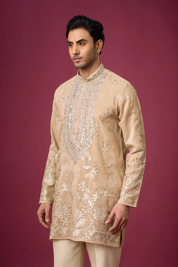 Reflective Mirrorwork Kurta Set – Wedding & Reception Ethnic Wear | Mahavir NX