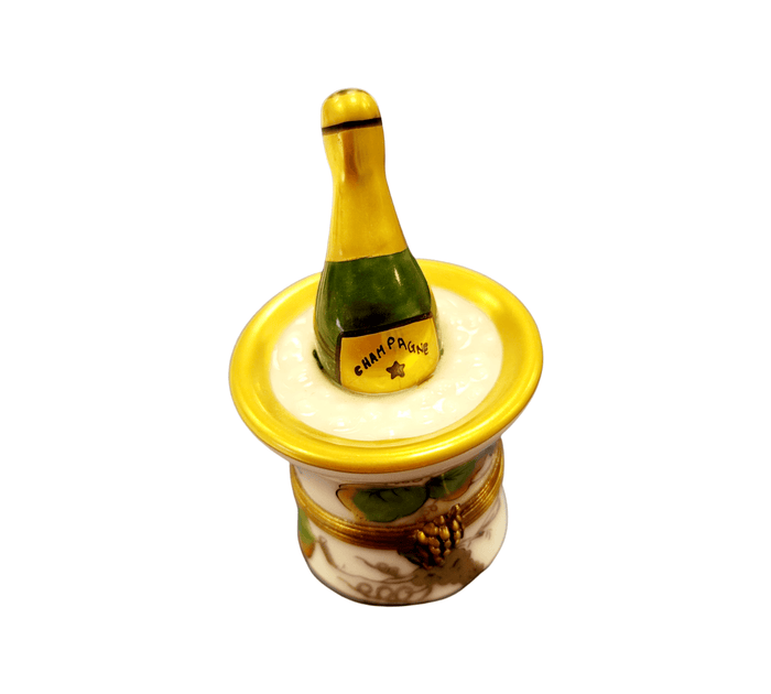 Champagne Bucket Elegance Porcelain Limoges Wine French Trinket Box