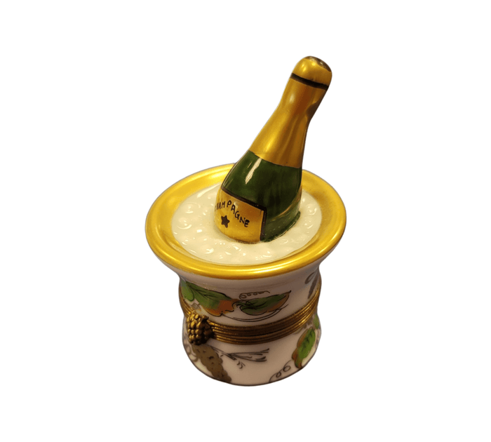 Champagne Bucket Elegance Porcelain Limoges Wine French Trinket Box