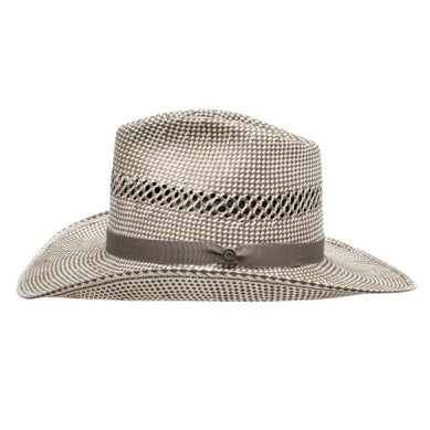 Charlie 1 Horse Old School Straw Hat in Ivory/Grey