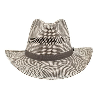 Charlie 1 Horse Old School Straw Hat in Ivory/Grey