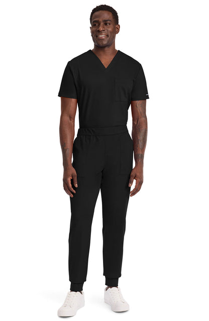 Men's Scrub Pants Joggers Black Cherokee Achieve MDF Instruments CK034