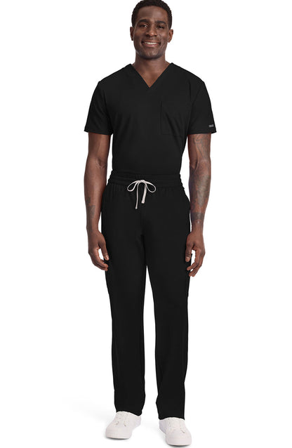 Men's Scrub Pants Straight Leg Black Cherokee Achieve MDF Instruments CK036