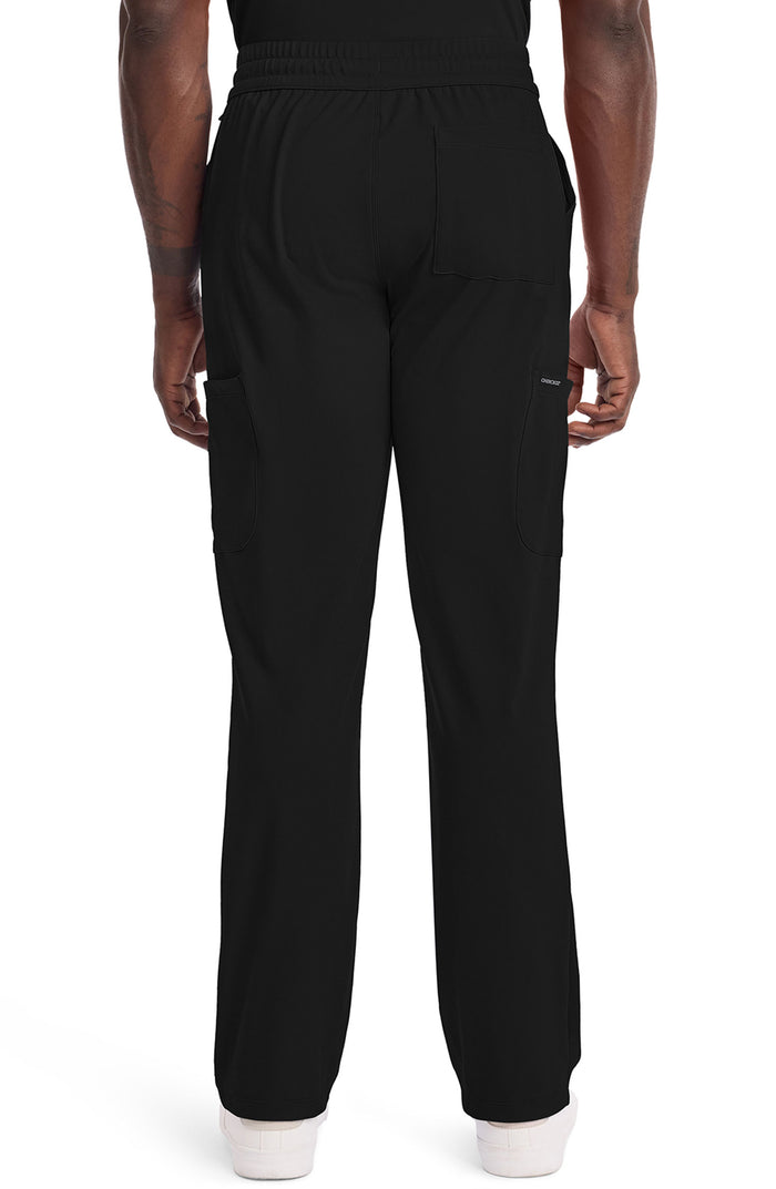 Men's Scrub Pants Straight Leg Black Cherokee Achieve MDF Instruments CK036