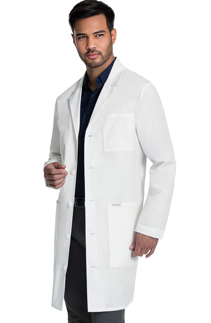 Men's Full Length Lab Coat White Cherokee MDF Instruments