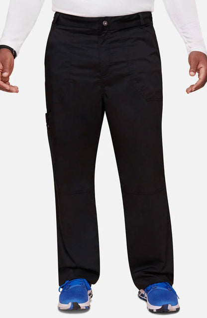 Men's Scrub Pants Cargo Black Cherokee Workwear Revolution MDF Instruments WW140