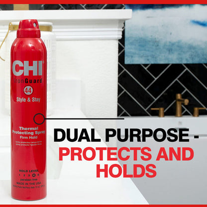 CHI 44 Iron Guard Style & Stay Firm Hold Protecting Spray 10oz