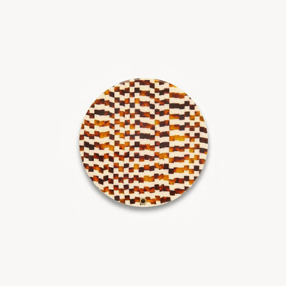 Circle Mirror - Tortoise Checker