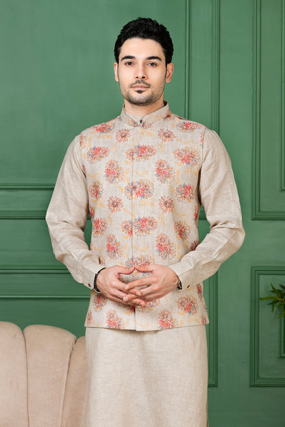 Men Jacket Kurta Set Online