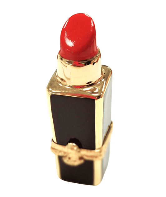 Lipstick Red Limoges Box Porcelain Limoges fashion limoges boxes French Trinket Box