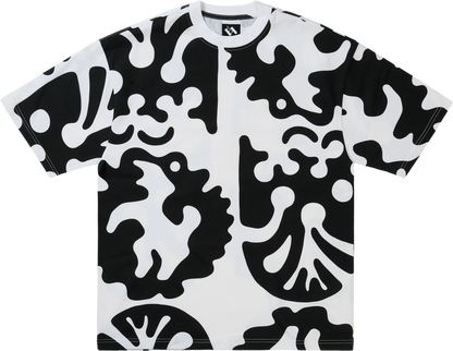 CLOGGED BEAR T-SHIRT BLACK/WHITE