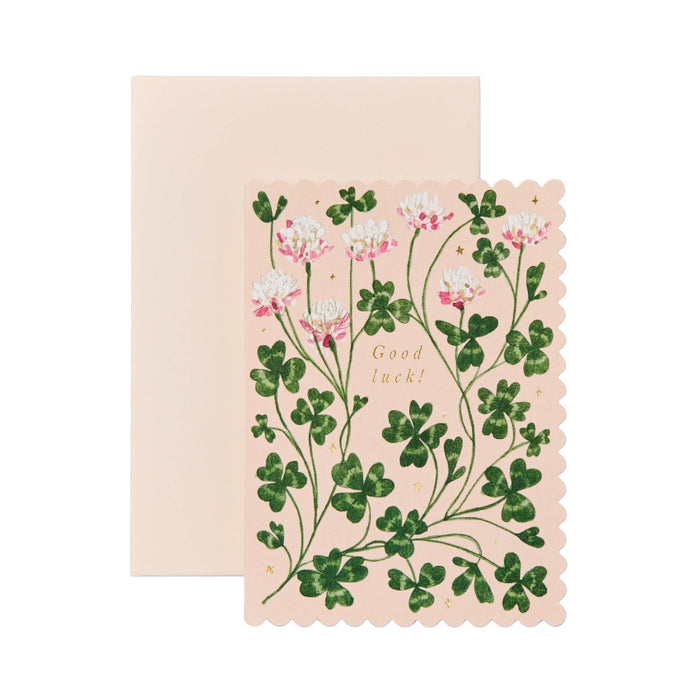 Clover Good Luck Card