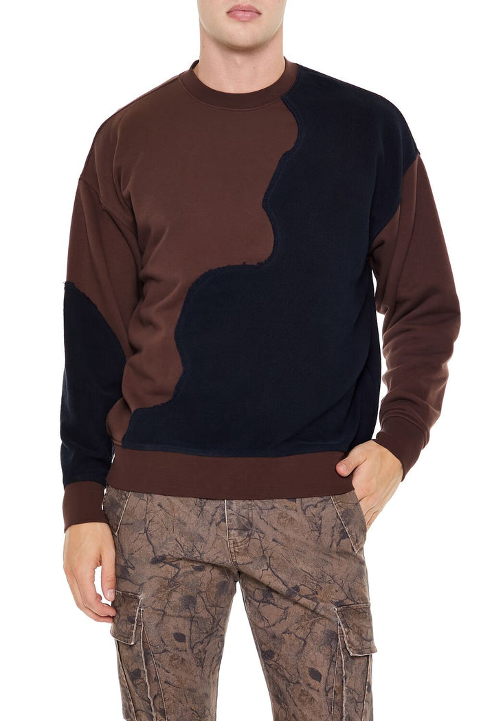 Colorblock Pullover Sweatshirt