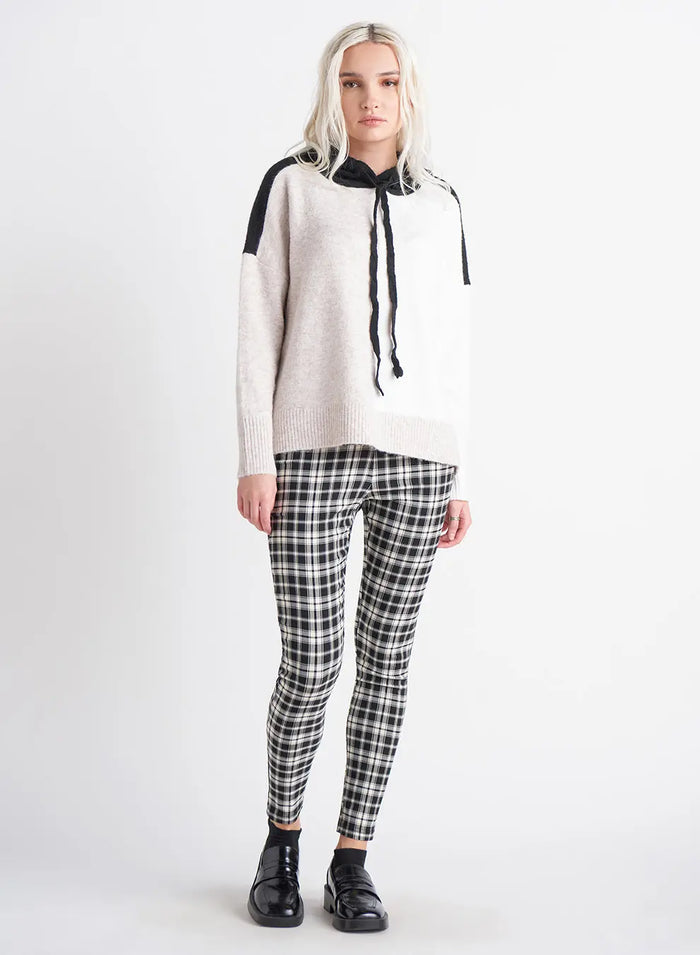 Colour Block Hooded Sweater Acorn Home + Apparel