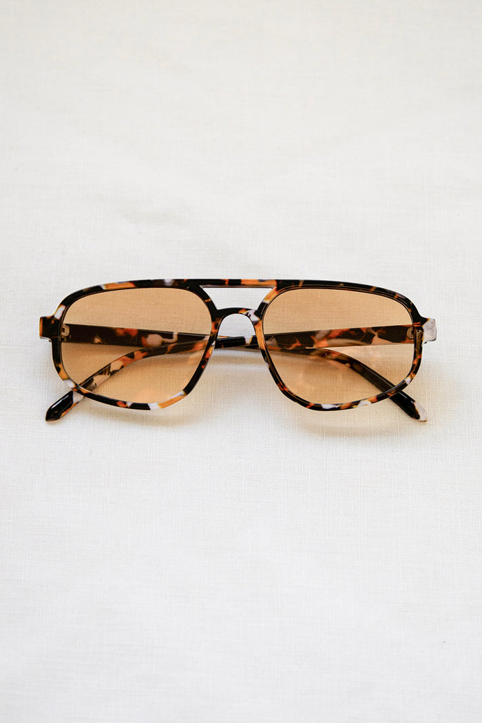 Cora Tortoise Aviator Sunglasses