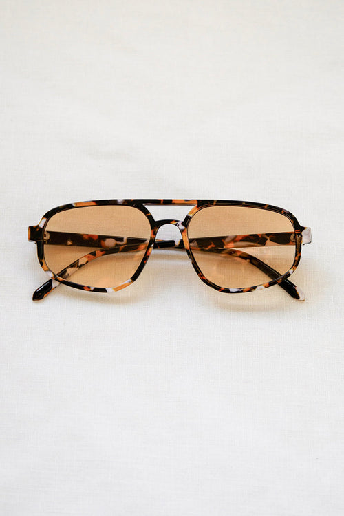 Cora Tortoise Aviator Sunglasses