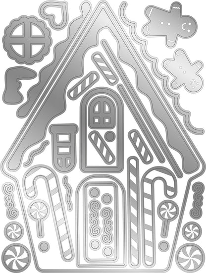 Crafter's Companion Gemini Clear Stamp & Die - Gingerbread House