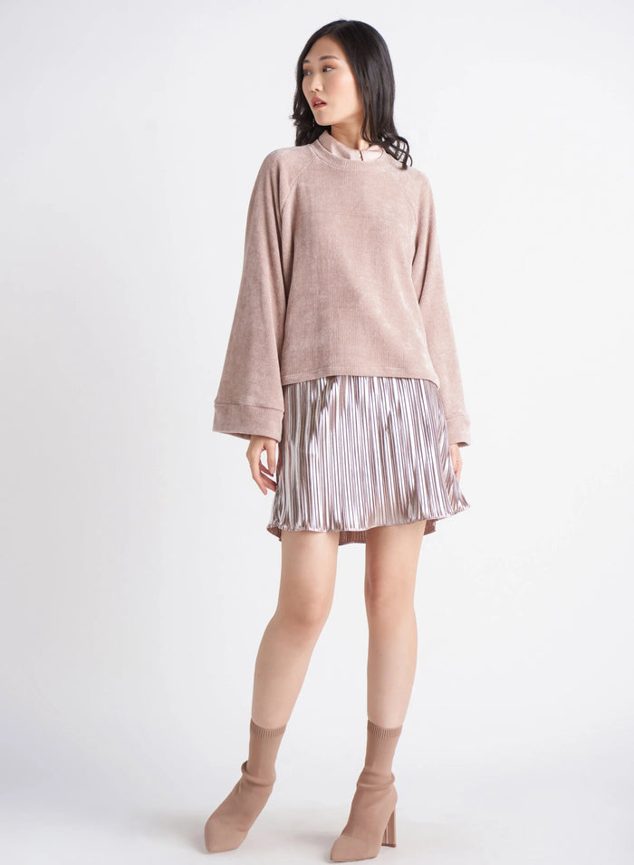 Crew Neck Chenille Sweater Acorn Home + Apparel