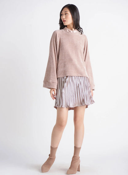 Crew Neck Chenille Sweater Acorn Home + Apparel