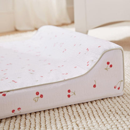 CuddleCo Wedge Changing Mat - Ditsy Cherry