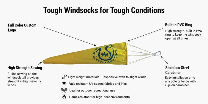 Windsock - Mann Supply Custom Windsock CompanyCustom Logo