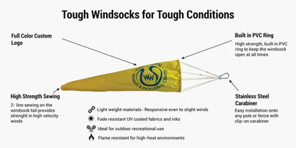 Windsock - Mann Supply Custom Windsock CompanyCustom Logo