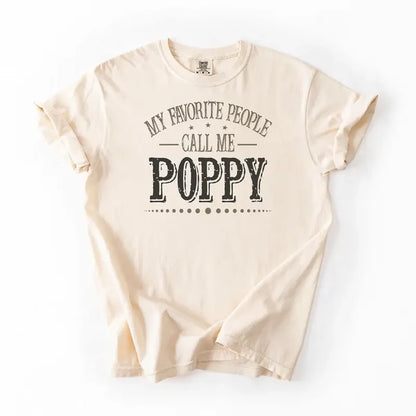 Custom "My Favorite People Call Me Papa" T-Shirt