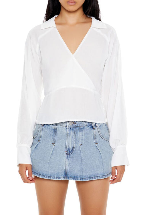 Cutout Surplice Top