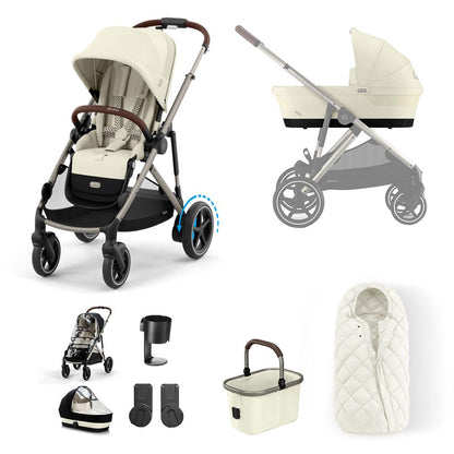 CYBEX e-Gazelle S Essential Pushchair Bundle