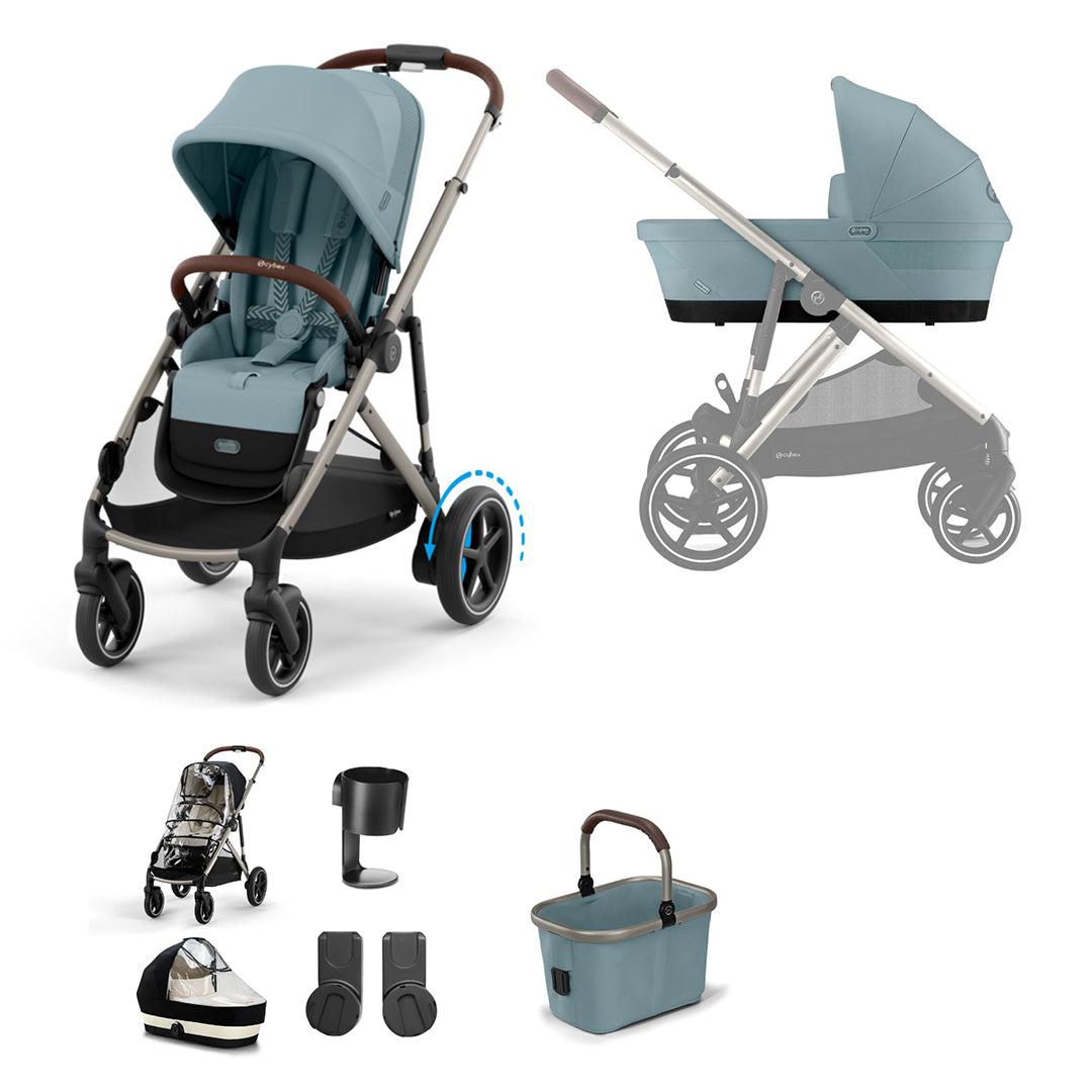 CYBEX e-Gazelle S Essential Pushchair Bundle