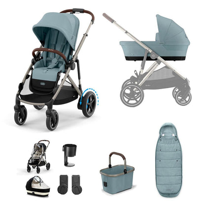 CYBEX e-Gazelle S Essential Pushchair Bundle