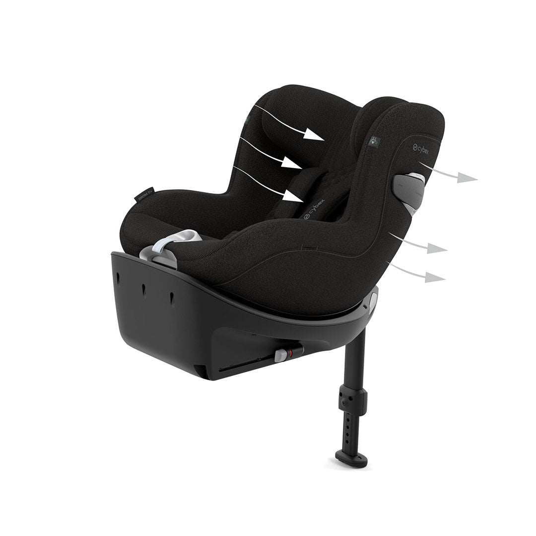 CYBEX Sirona Ti i-Size Plus Car Seat - Sepia Black