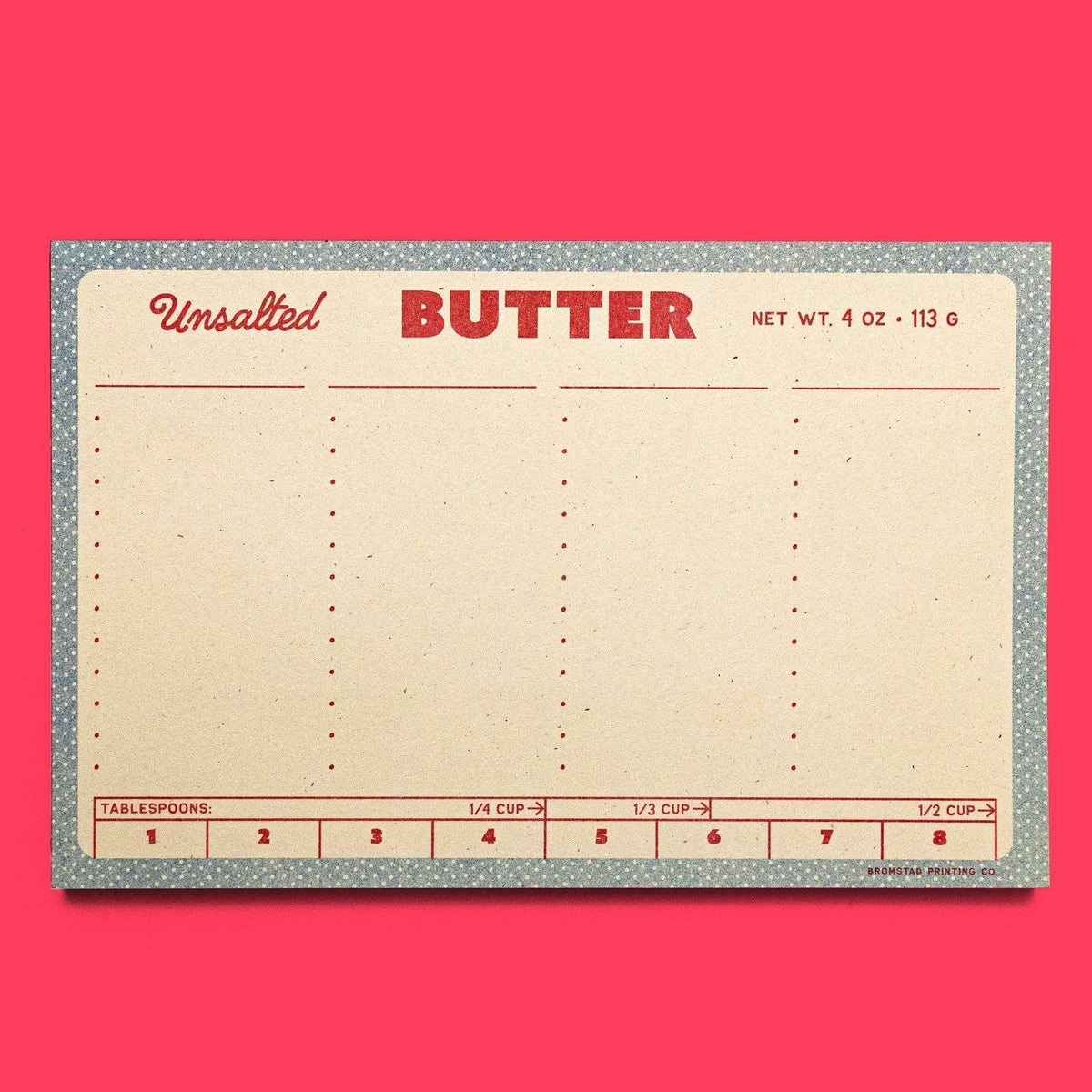 Butter - Risograph Notepad