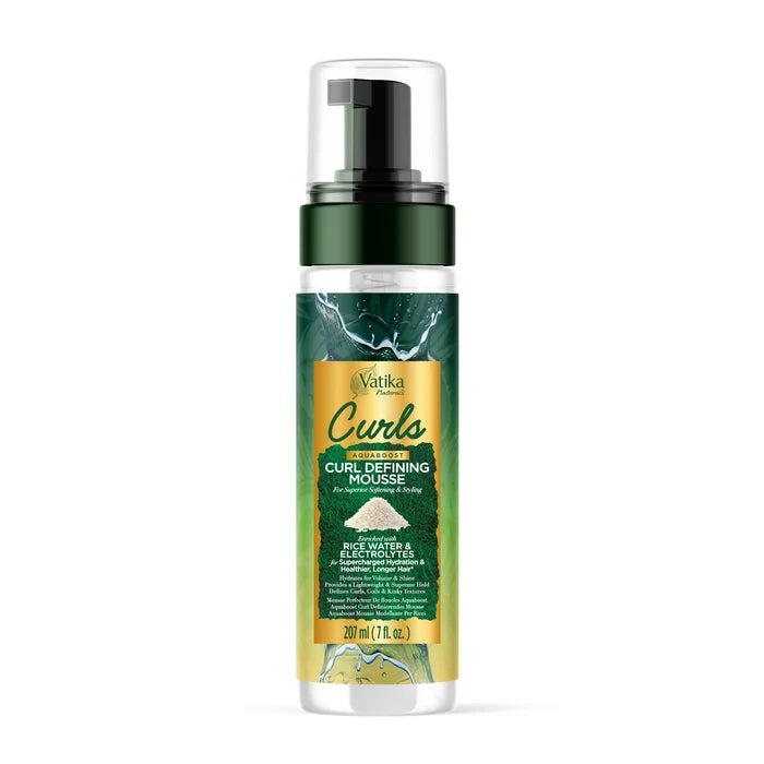 Dabur Vatika Naturals Curls Aquaboost Curl Defining Mousse 207ml