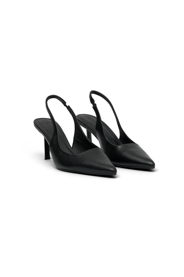Dasha Sling Back Heels - Black