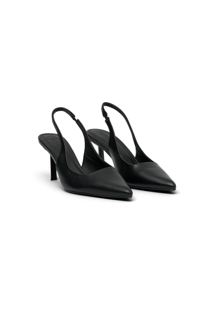 Dasha Sling Back Heels - Black