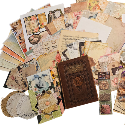 Deluxe Vintage Rinehart Journal Kit - BLACK FRIDAY HOT BUY! - ONLY ONE LEFT!
