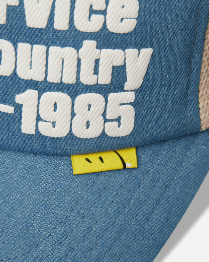 KAPITAL Denim Repair Service Denim Track Cap Ecru Hats Caps K2603XH502 ECRU