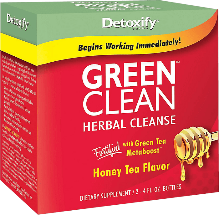 Detoxify Green Clean Honey Tea Flavor detox drink for full body cleanse and marijuana detox
