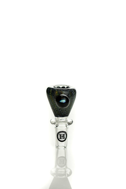 Joe Madigan Glass Accessories Clear Dichro With Opal Dry Herb Slide Made By Joe Madigan