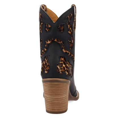 Dingo Women's Run Wild Leather Bootie in Leopard