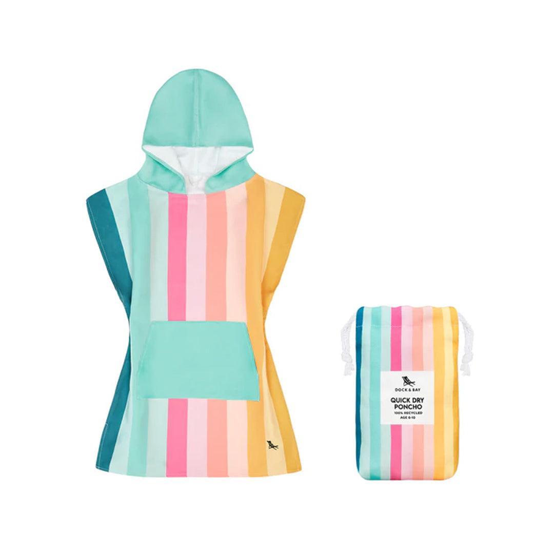 Dock & Bay Kid's Beach Poncho - Coastal Candy
