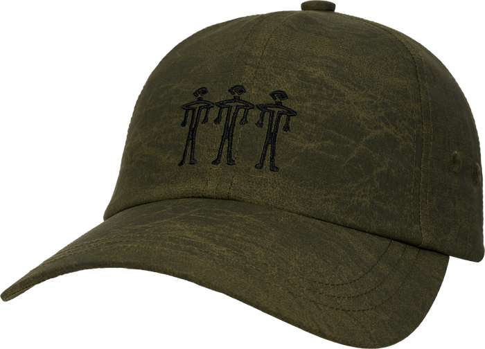 DOGU WASHED NYLON RIPSTOP 6-PANEL ARMY