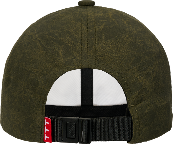 DOGU WASHED NYLON RIPSTOP 6-PANEL ARMY
