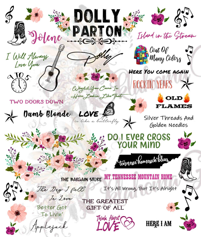 Dolly Parton Inspired Top Hits Digital File