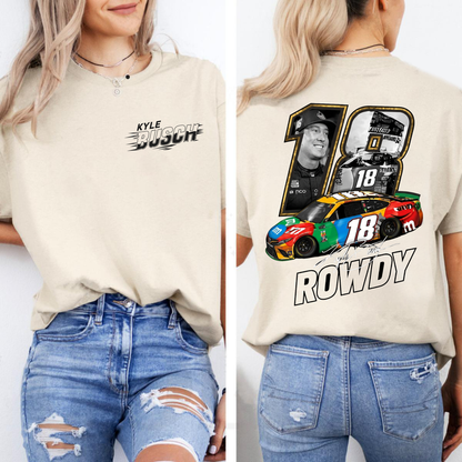 Double-Sided Kyle Busch 18 Racing T-Shirt
